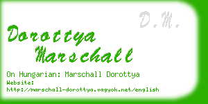 dorottya marschall business card